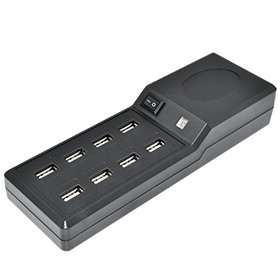5V10A 8 USB charger with socket type