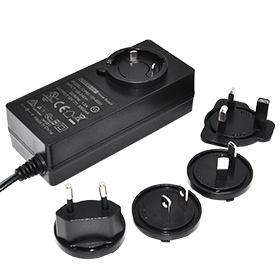 Interchangeable wall plug 65w power supply